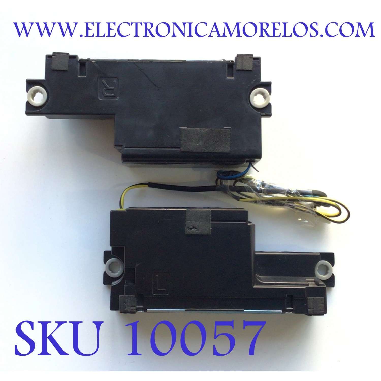 KIT DE BOCINAS PARA TV SAMSUNG / NUMERO DE PARTE BN96-21669B / 6Ω 10W / K65G24SJ66 / PANEL CY-DF400BGLV8H / MODELO UN40H5201AFXZA VF12 / UN46EH5000FXZA UD03